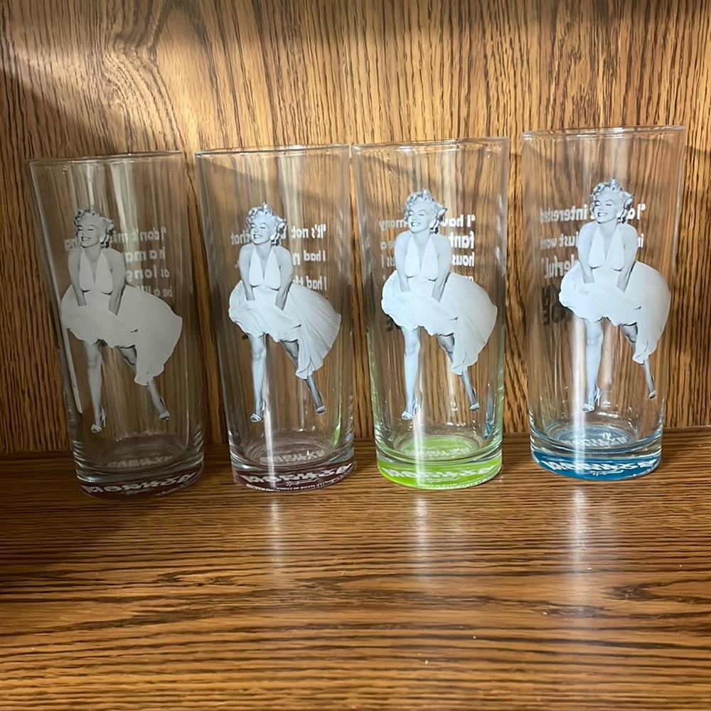 Marilyn Monroe collector glasses